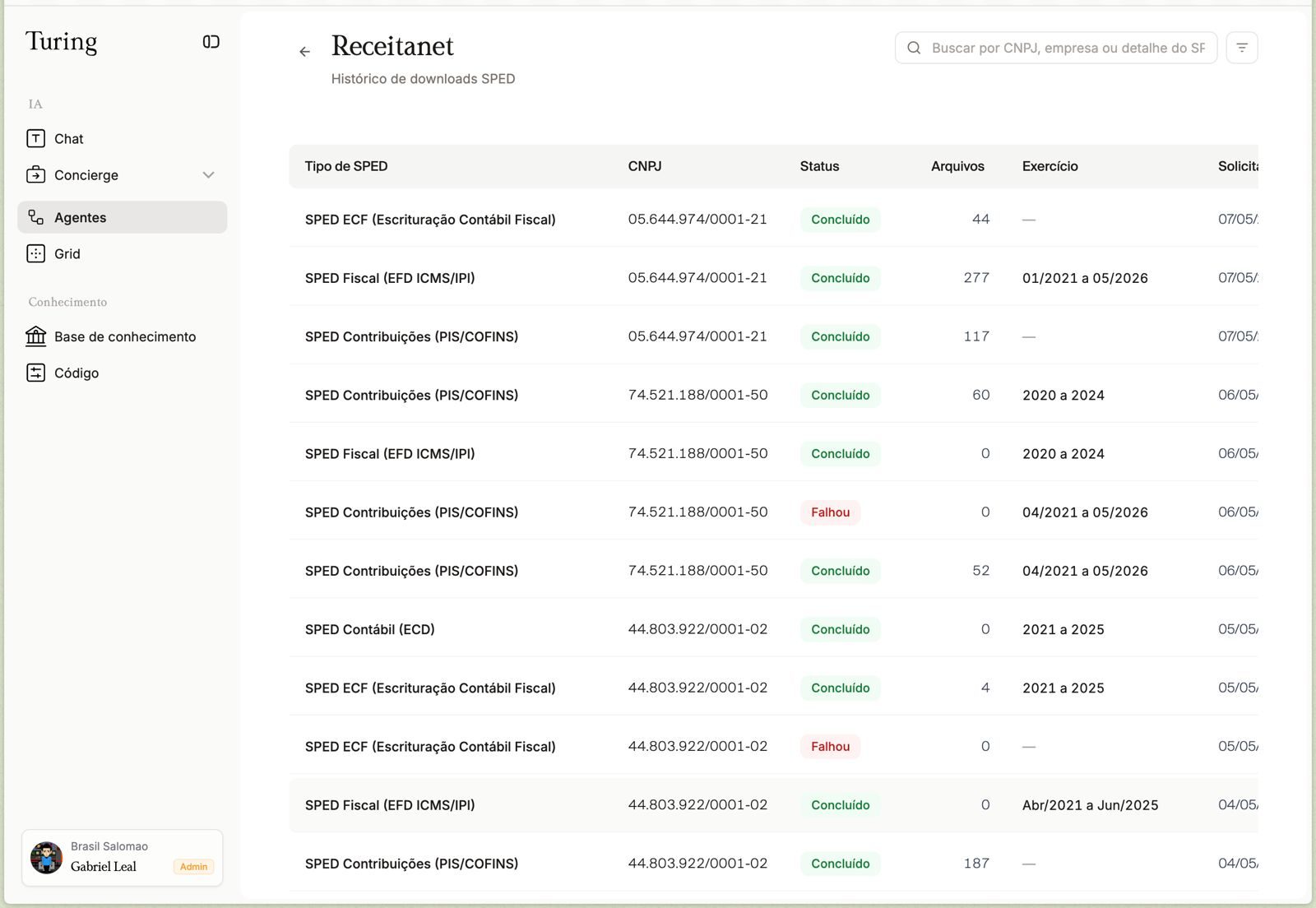 File explorer showing four run folders named by UUID, created minutes apart.